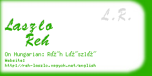 laszlo reh business card